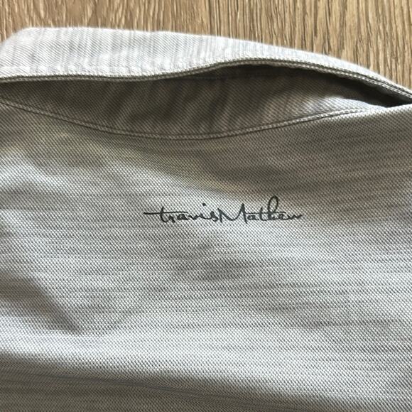 Travis Mathew What A Legend Gray Short Sleeve Polo Shirt Large Golf Athletic - Picture 4 of 5